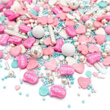 Picture of HUGS AND KISSES SPRINKLE MIX 1 GRAM MINIMUM 50G